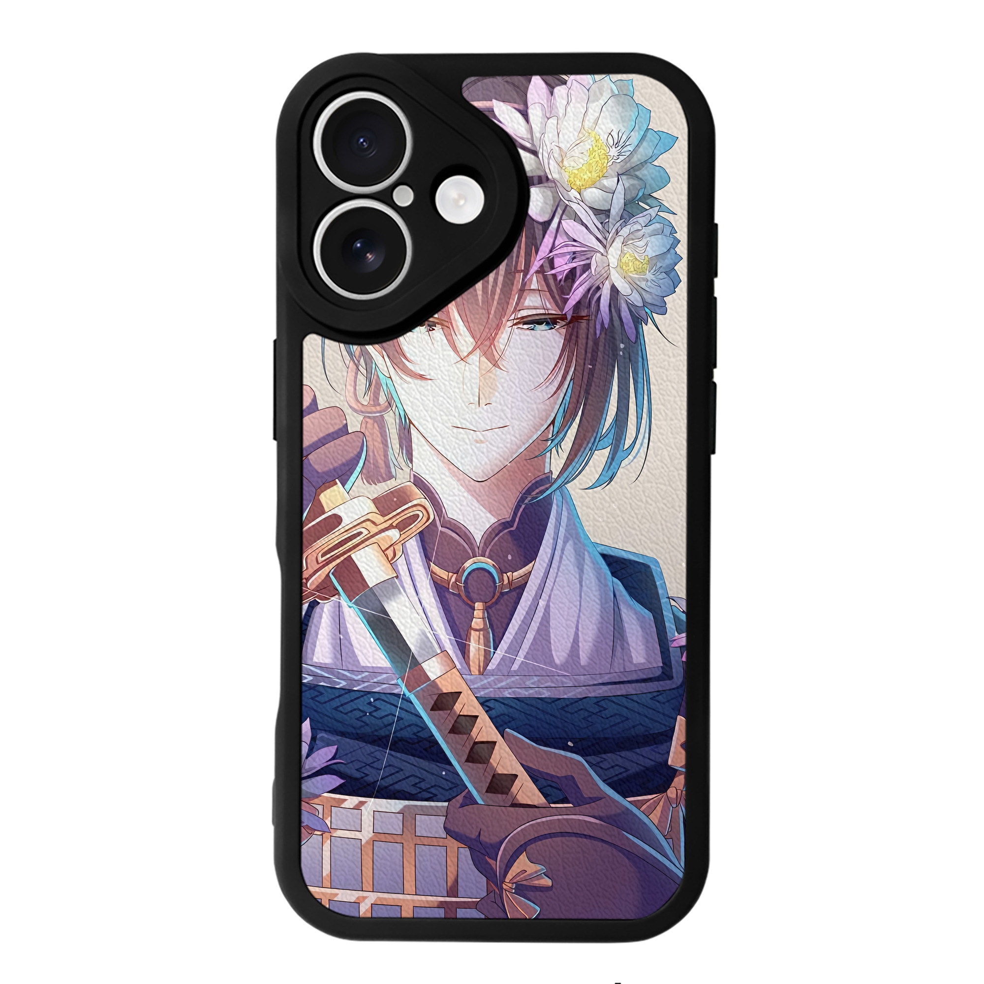（画像用） 刀剣乱舞 Touken Ranbu 【iPhone 16シリーズ対応】シリコンスマホケース（レザー調） 材質：シリコン
